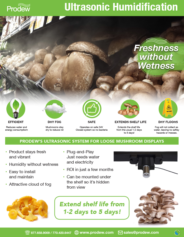 Prodew Ultrasonic for Mushrooms