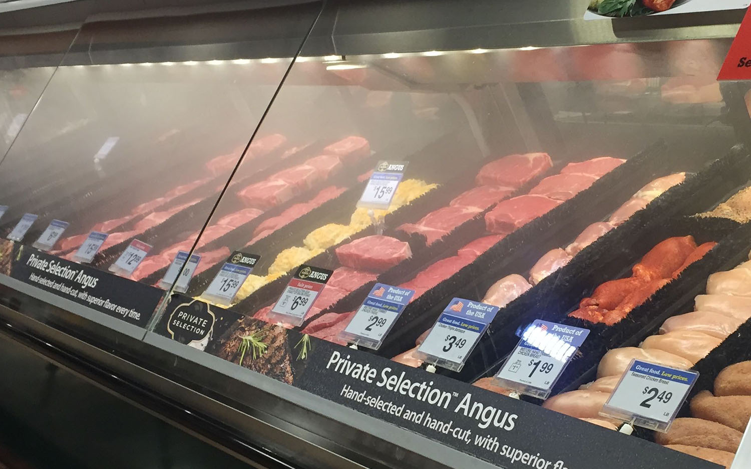 Prodew FogMist for closed retail meat displays