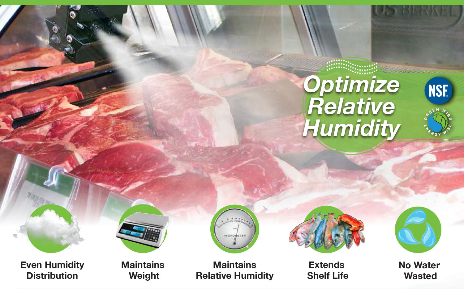 the benefits of optimizing relative humidity in meat cases